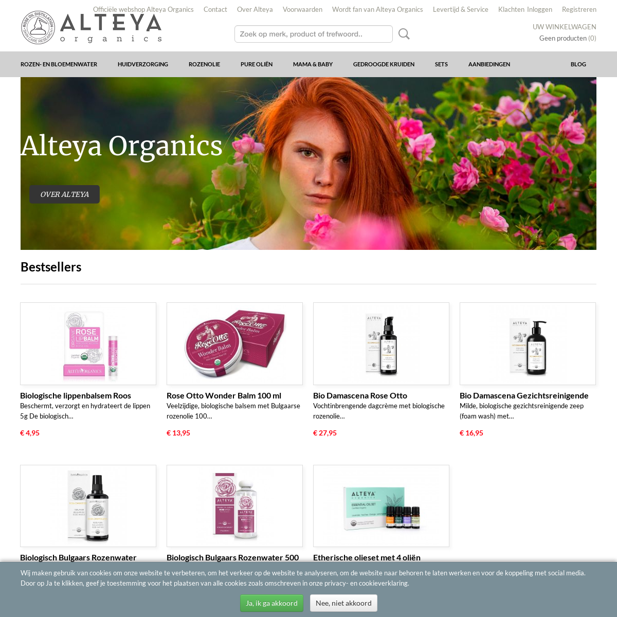 AlteyaShop.nl homepage