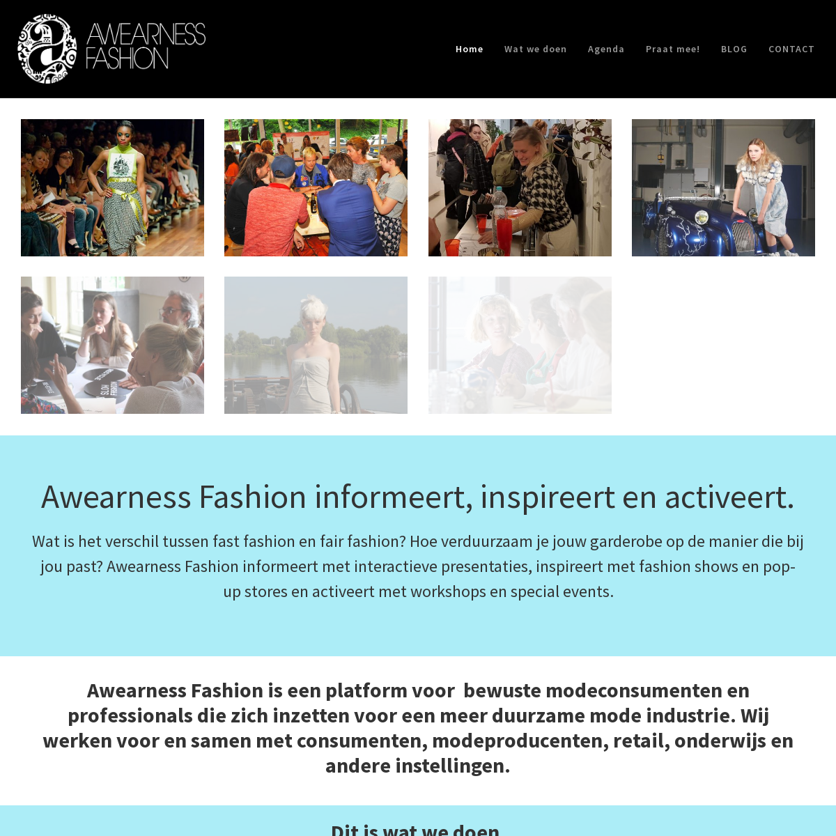 Awearness Fashion homepage