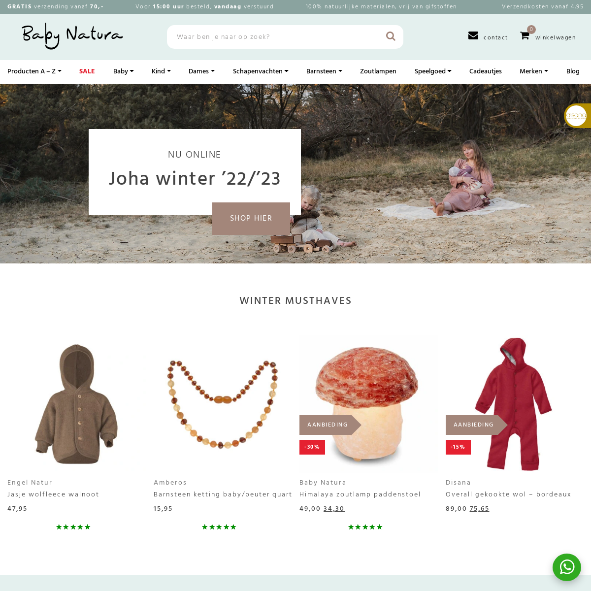 Baby Natura homepage