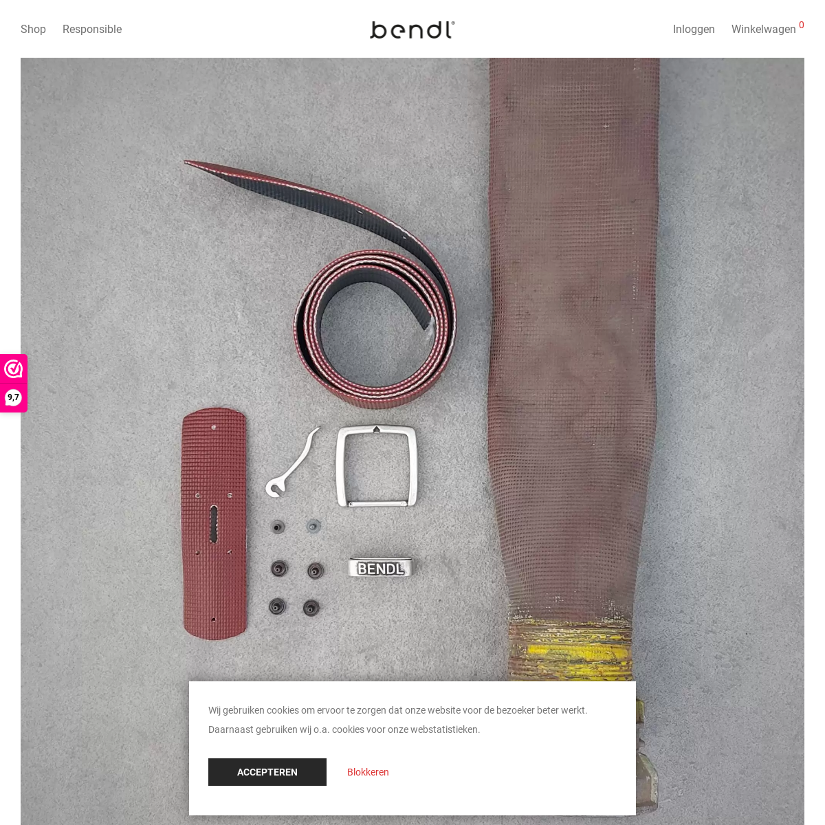 Bendl - Responsible Belts homepage